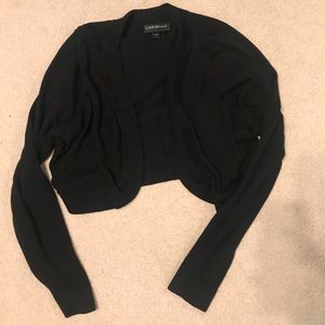 Lane Bryant black cardigan shrug
